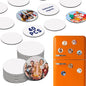 40Pcs Sublimation Picture Magnet Blanks Personalized Square Magnets for Refrigerator Custom Magnets Sublimation Blanks Products DIY Craft Gifts for Kitchen Office Decorative.