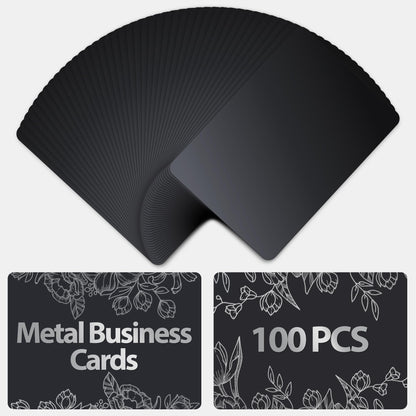 100 Pcs Metal Sublimation Blanks – Double-Sided Sublimation Business Card Blanks for Printing of Logos, Nameplates, and Custom Gifts – Smooth Finish Ultra-Thin Aluminum Alloy Cards in Pearl Color.