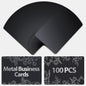 100 Pcs Metal Sublimation Blanks – Double-Sided Sublimation Business Card Blanks for Printing of Logos, Nameplates, and Custom Gifts – Smooth Finish Ultra-Thin Aluminum Alloy Cards in Pearl Color.