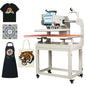 32x40 Inch Heat Press, 220V 8000W High Pressure Clamshell Heat Press Machine for Business, Large Professional Digital Control Heat Transfer Machine for Sublimation, Sliding Base Design.