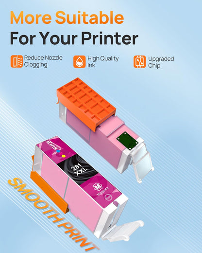 E-Z Ink Compatible Ink Cartridge Replacement for Canon CLI-281XXL 281 XXL Compatible with PIXMA TR7520 TR8520 TS6120 TS6220 TS8120 TS8220 TS9120 TS9520 TS9521C Printer (3 Pack).