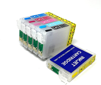 INKXPRO Remanufactured Empty Cartridge Replacement for 79 T079 (T079120, T079220, T079320, T079420, T079520, T079620) to use with Artisan 1430 and Stylus Photo 1400 Printer.