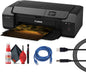 Canon PIXMA PRO-200S Wireless Photo Printer | 13-Inch Borderless Printing | 8-Color Dye Ink for Photographers & Designers (6875C002) + Cleaning Kit + Printer Cable + Ethernet Cable.