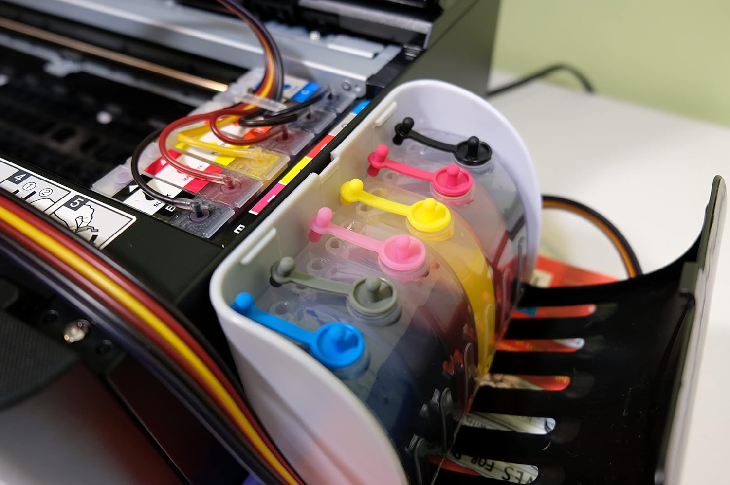 INKXPRO 312XL Empty Ink System CISS Refillable Cartridge Kit with Ink Flow Control Damper for Chipless Firmware Installed EPSON XP-15000 Printer.