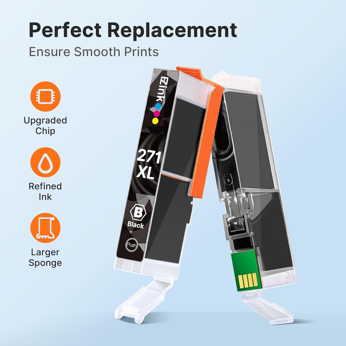 270 271 XL Ink Cartridges Compatible for Canon PGI-270XL CLI-271XL Combo Pack to use with Pixma MG7720 TS9020 TS8020 TS5020 TS6020 MG5720 MG5721 MG5722 MG6820 MG6821 MG6822 6 Color (PGBK,BK,C,M,Y,GY).