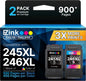 E-Z Ink PG-245 XL/CL-246 XL Ink Value Pack (1Black, 1Color) Replacement for Canon 245XL 246XL Combo Pack for Canon Ink 245 and 246 with Pixma MX490 MG2522 MX492 TR4520 MG3022 MG2520 TS3122 Printer.