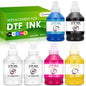CenDale Upgraded Auto-Fill DTF Ink - 700ML DTF Transfer Ink for Epson ET-8550 ET-8500 Printers, Heat Transfer Printing Set 100ml x 4 CMYK, 150 x 2 White (Anti-UV/ICC-Free).