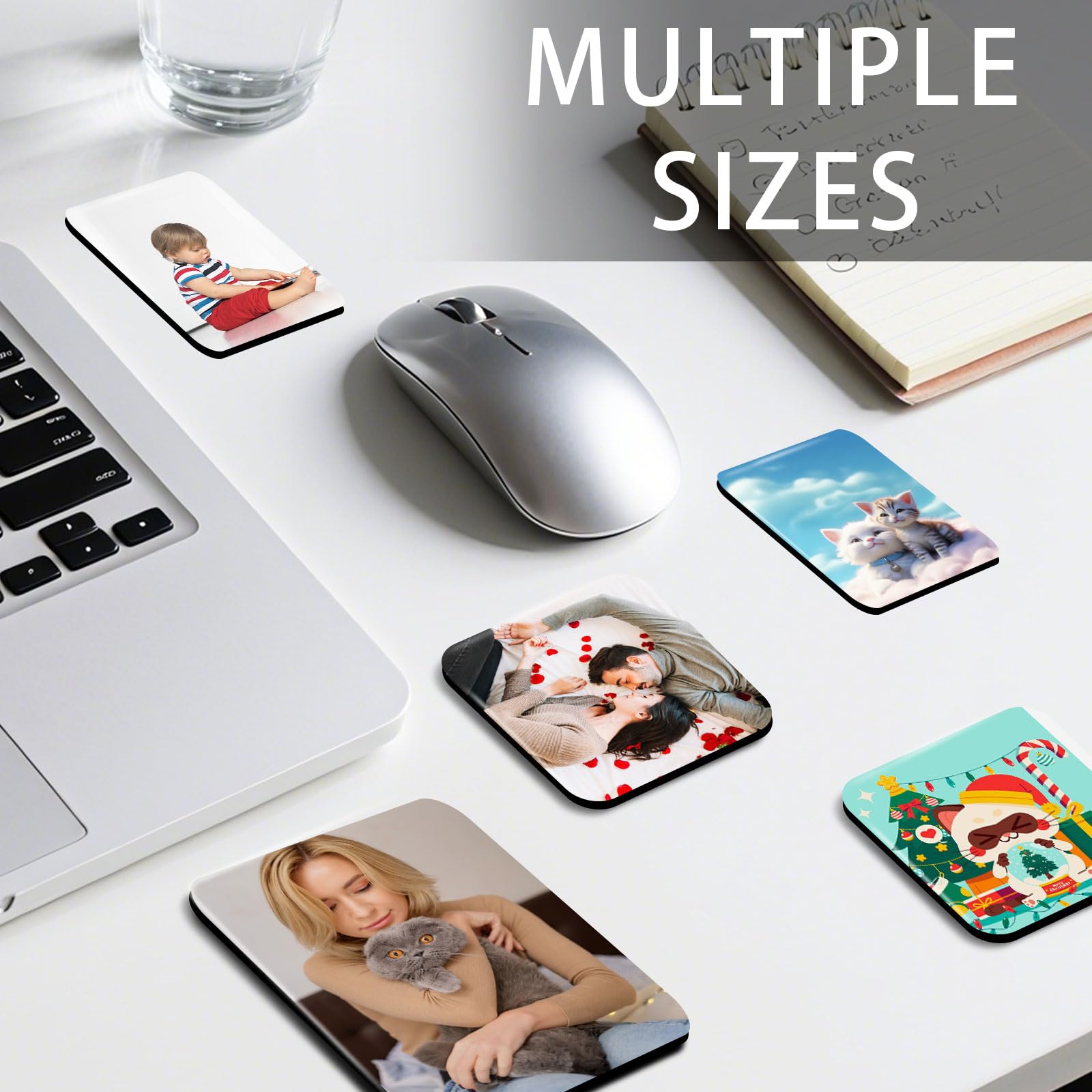 40Pcs Sublimation Picture Magnet Blanks Personalized Square Magnets for Refrigerator Custom Magnets Sublimation Blanks Products DIY Craft Gifts for Kitchen Office Decorative.