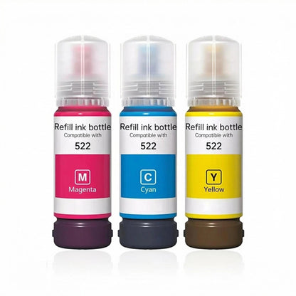 Pigment Ink Refill Ink Bottles Compatible with epson 542 Ink Refill Bottles Work for EcoTank Pro ET-5150 ET-5170 ET-5180 ET-5800 ET-5850 ET-5880 ET-16600 ET-16650 (BK,C,M,Y,4 Bottles)