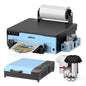 EXPLUX A4 DTF Printer with XP600 Anti-Clogging Printhead, 200% High-Speed Printing, Built-in White Stirring System for DIY T-Shirts & All Textiles, 2-Year Ink Included (A4, Printer+Oven).