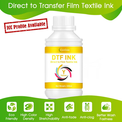 CenDale Premium DTF Printhead Cleaning Solution - Universal Printhead Cleaner Kit for Any DTF & DTG Printers, Print Head Cleaning Kit for Epson ET8550 L1800 XP15000 R1390 XP600 Ink Printer (100ML)