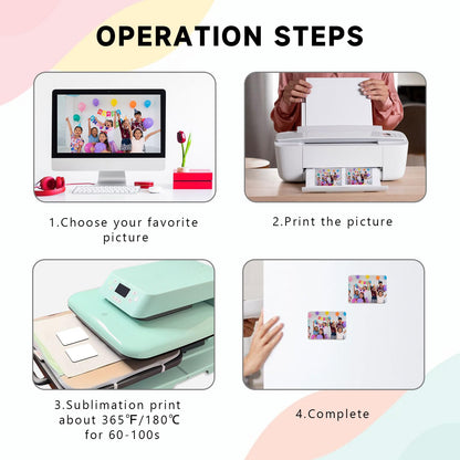 40Pcs Sublimation Picture Magnet Blanks Personalized Square Magnets for Refrigerator Custom Magnets Sublimation Blanks Products DIY Craft Gifts for Kitchen Office Decorative.