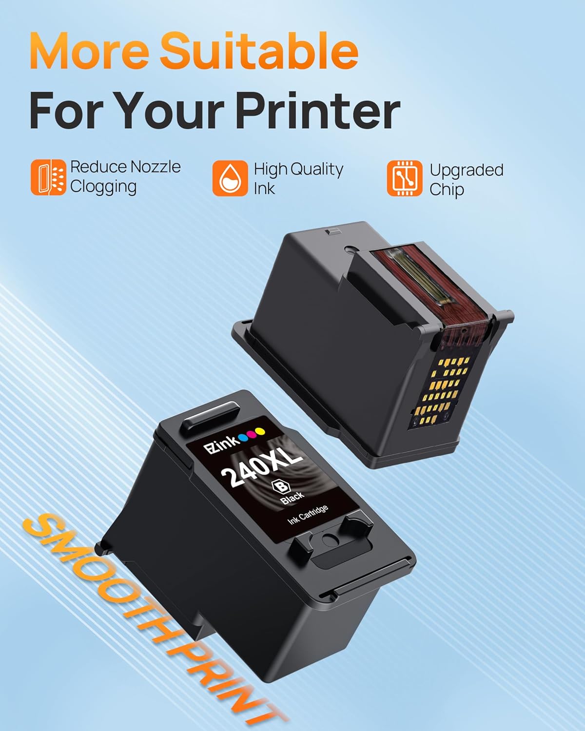 PG-240XL/CL-241XL Ink Cartridge Replacement for Canon 240XL 241XL Combo Pack 240XL 241XL Works with PIXMA TS5120 MG2120 MG3620 MG3520 MG3522 MX452 MX472 MX512 MX532 Printer (1 Black, 1 Tri-Color).