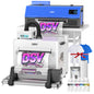 DSV A3 XP600 DTF Printer with Shaker & Air Purifier, 2X Faster Than L1800, 4.5" LED Touch Screen, White Ink Circulation & Auto-Cleaning, 24/7 Auto-Maintenance, 2-Year Free Ink for T-Shirt Printing.