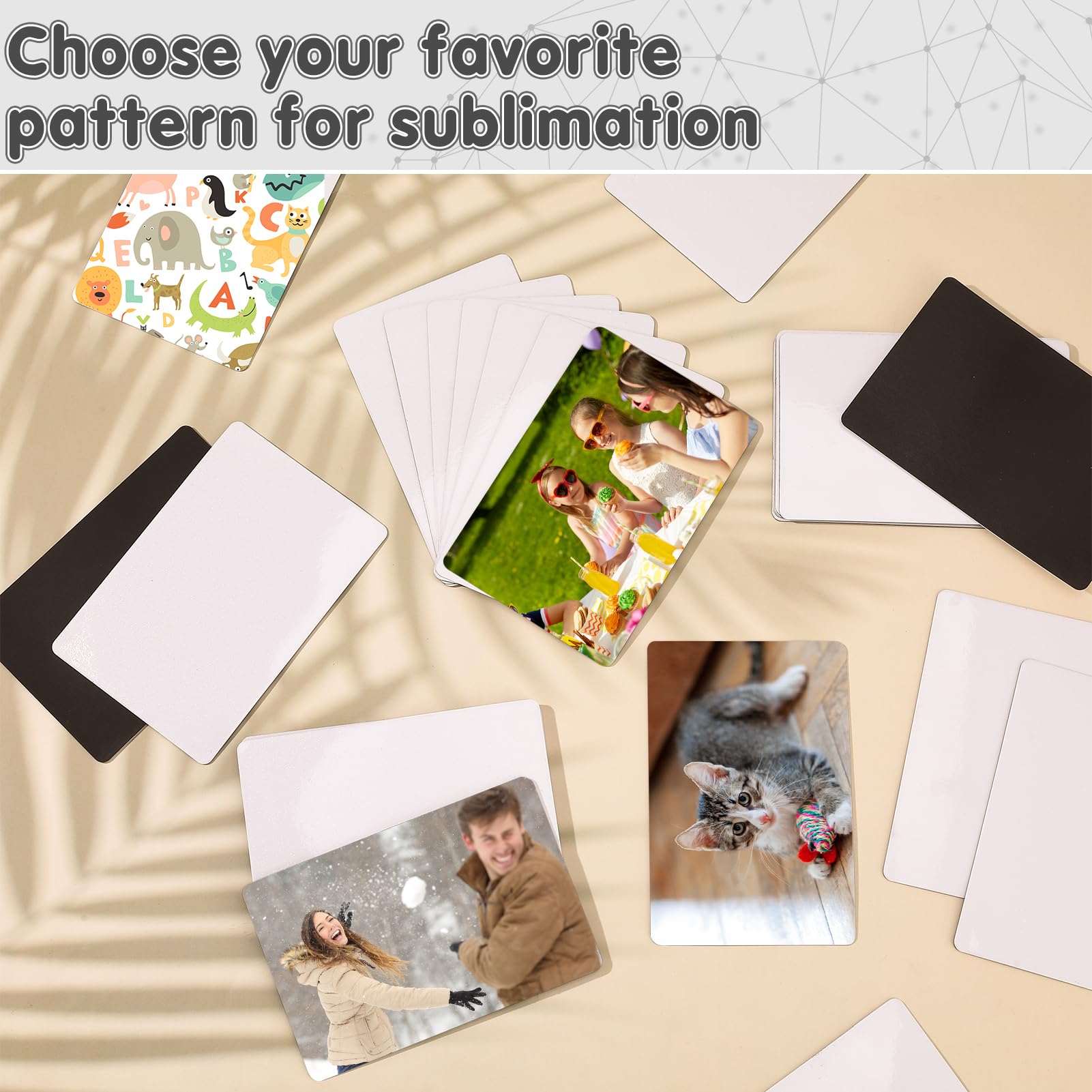 30 Pcs Large Sublimation Magnet Blanks 4 x 6 inch MDF Personalized Fridge Refrigerator Magnets Blanks,Include 15 Sublimation Fridge Magnets Blanks Decorative Fridge Magnets Blank Set for Kitchen.