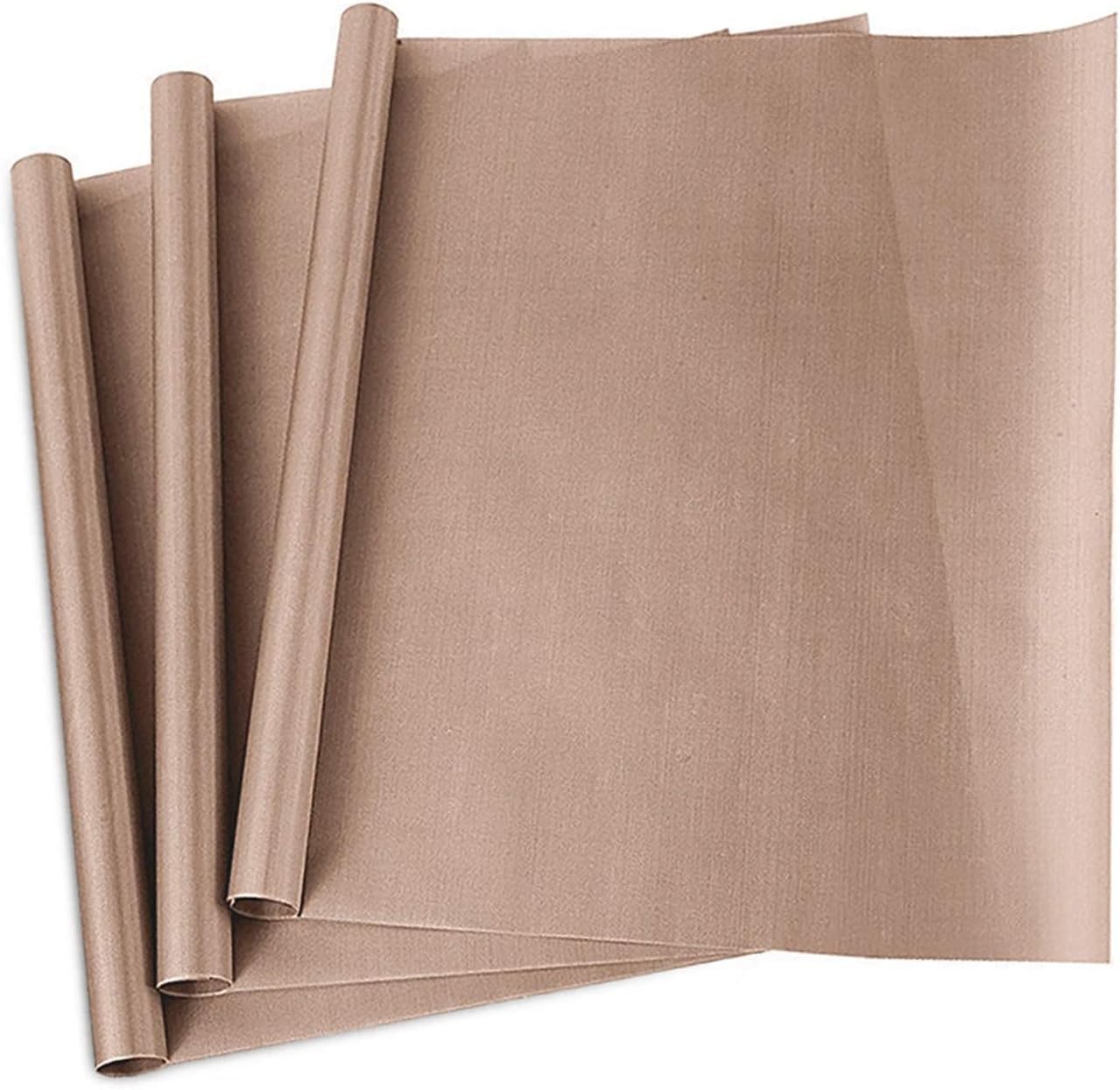 3 Pack PTFE Teflon Sheet for Heat Press Transfer Sheet Non Stick 16 x 20 Heat Transfer Paper Reusable Heat Resistant Craft Mat.