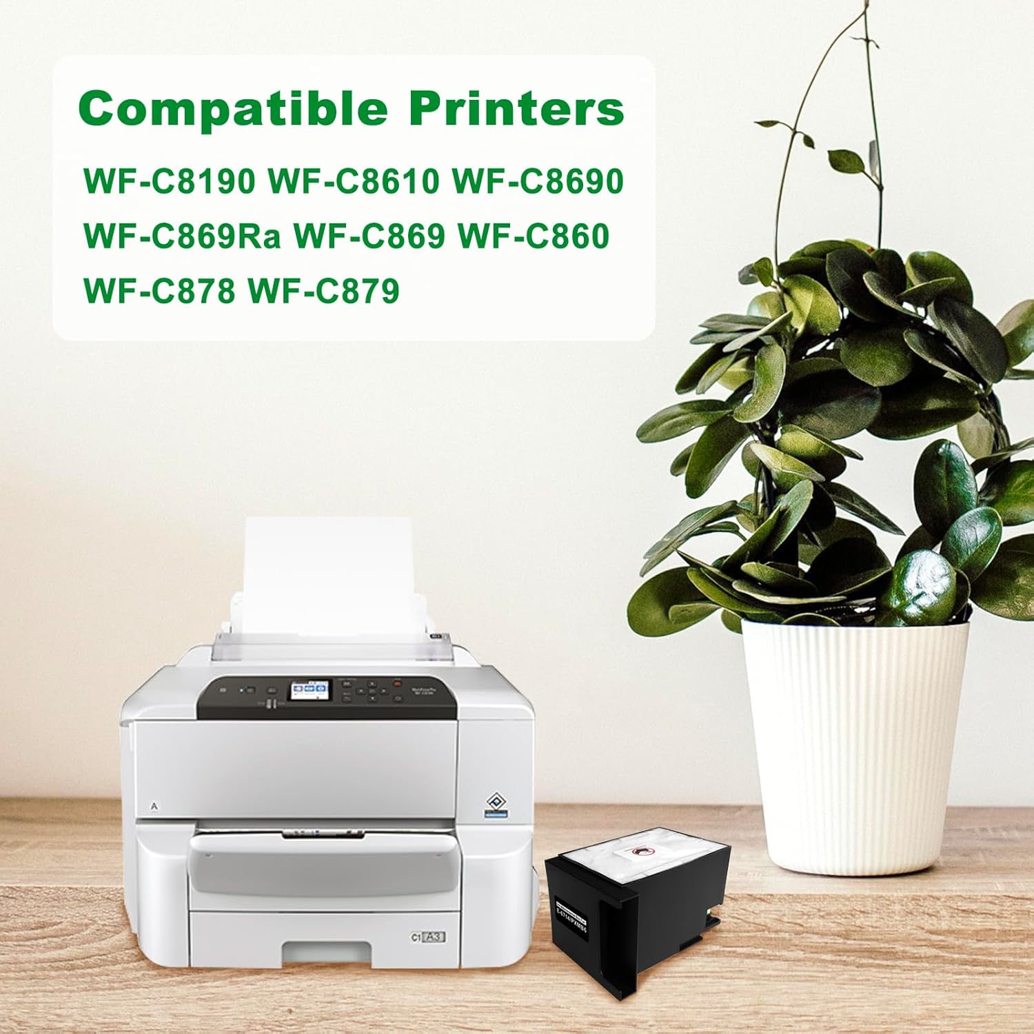 T6714 Maintenance Box Compatible with WF-C8190 WF-C8690 WF-C869Ra WF-C869 WF-C860 Printer.