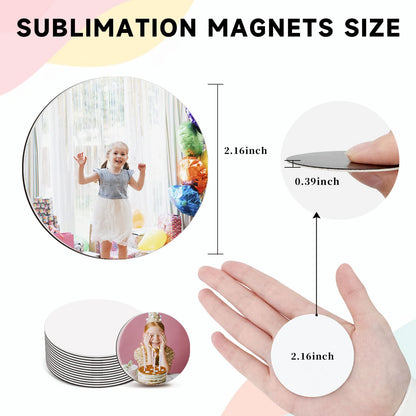 40Pcs Sublimation Picture Magnet Blanks Personalized Square Magnets for Refrigerator Custom Magnets Sublimation Blanks Products DIY Craft Gifts for Kitchen Office Decorative.