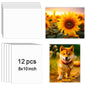 12 Pcs Sublimation Photo Blanks 8 x 10 Inch sublimation metal sign  - s Aluminum Photo Sign Blank Photo DIY Sign Wall Frame Poster for Living Room Bedroom.