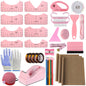 XEUZK Sublimation Shirts Tool Kits with 8 T Shirt rulers, 3Pack Teflon Sheet for Heat Press 12 x 16in, Heat Resistant Gloves with Silicone Bumps, 2 Rolls Heat Resistant Tape, 2Pcs Sublimation Pencil.