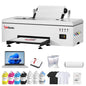 InkSonic R1390 DTF Printer Machine, A3 T-Shirt Printing Machine with Oven, 13" Format DTF Printer Bundles, T-Shirt Maker for Clothes Design,Direct to Film Heat Transfer, White Ink Circulation,1390.