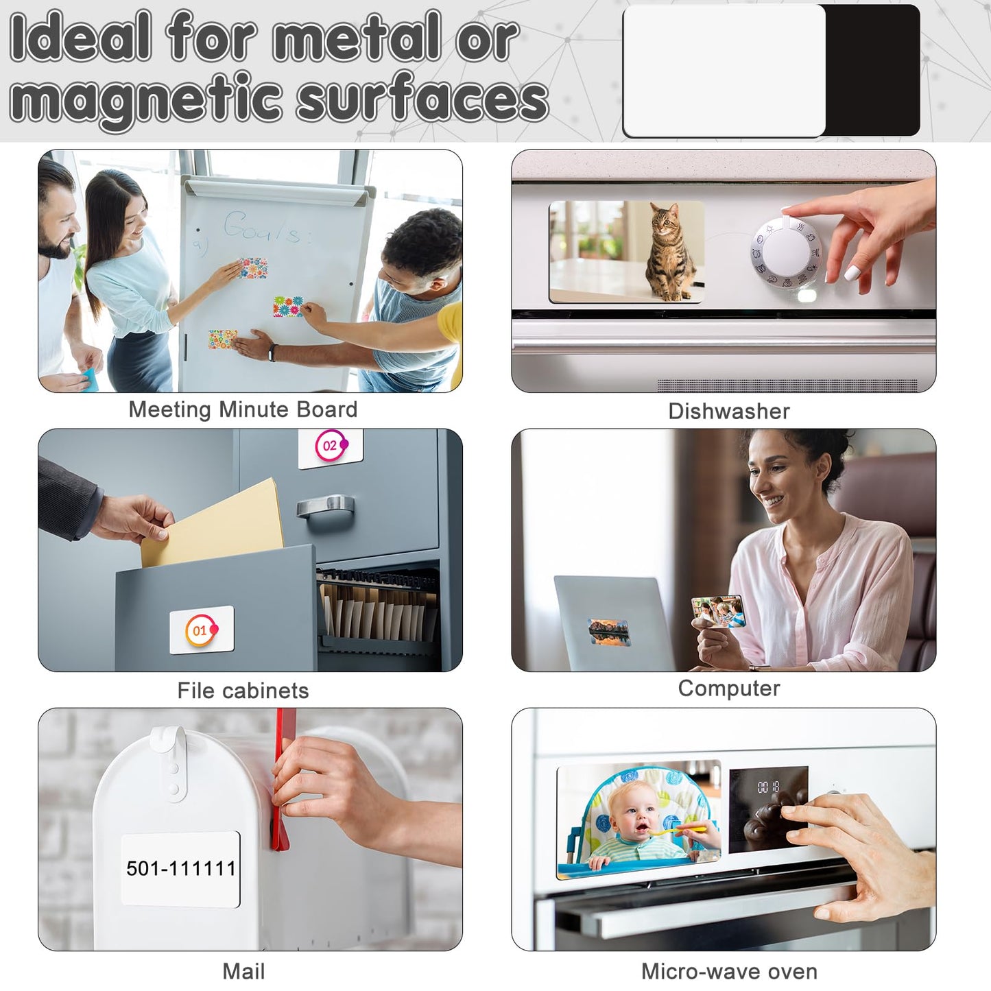 30 Pcs Large Sublimation Magnet Blanks 4 x 6 inch MDF Personalized Fridge Refrigerator Magnets Blanks,Include 15 Sublimation Fridge Magnets Blanks Decorative Fridge Magnets Blank Set for Kitchen.