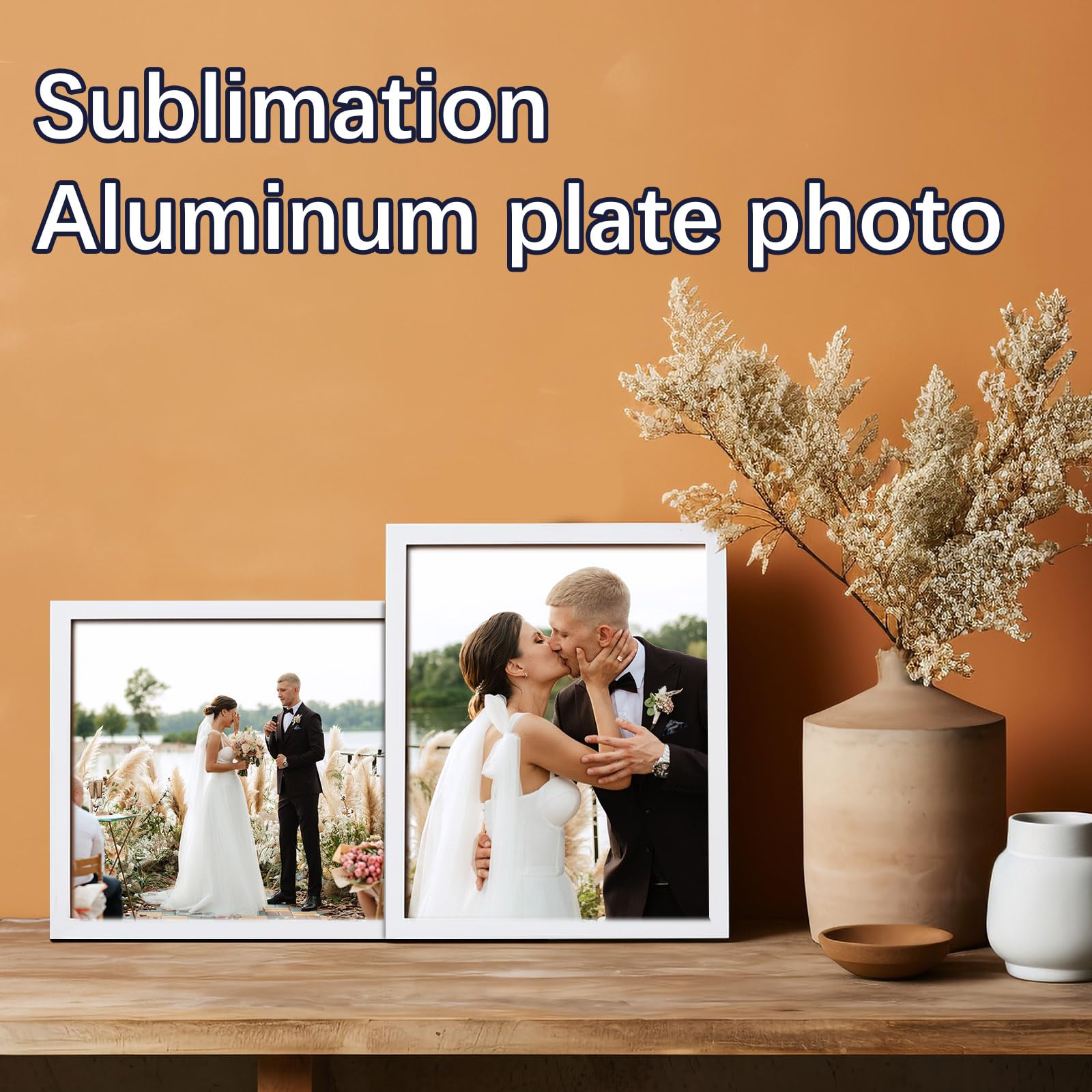 12 Pcs Sublimation Photo Blanks 8 x 10 Inch sublimation metal sign  - s Aluminum Photo Sign Blank Photo DIY Sign Wall Frame Poster for Living Room Bedroom.