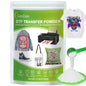 CenDale DTF Powder Kit, Includes Fine Medium, White Black Digital DTF Transfer Powder for Sublimation, Compatible with DTF and DTG Printers, DTF PreTreat Powder for All Fabric Jeans Cotton T-Shirt.