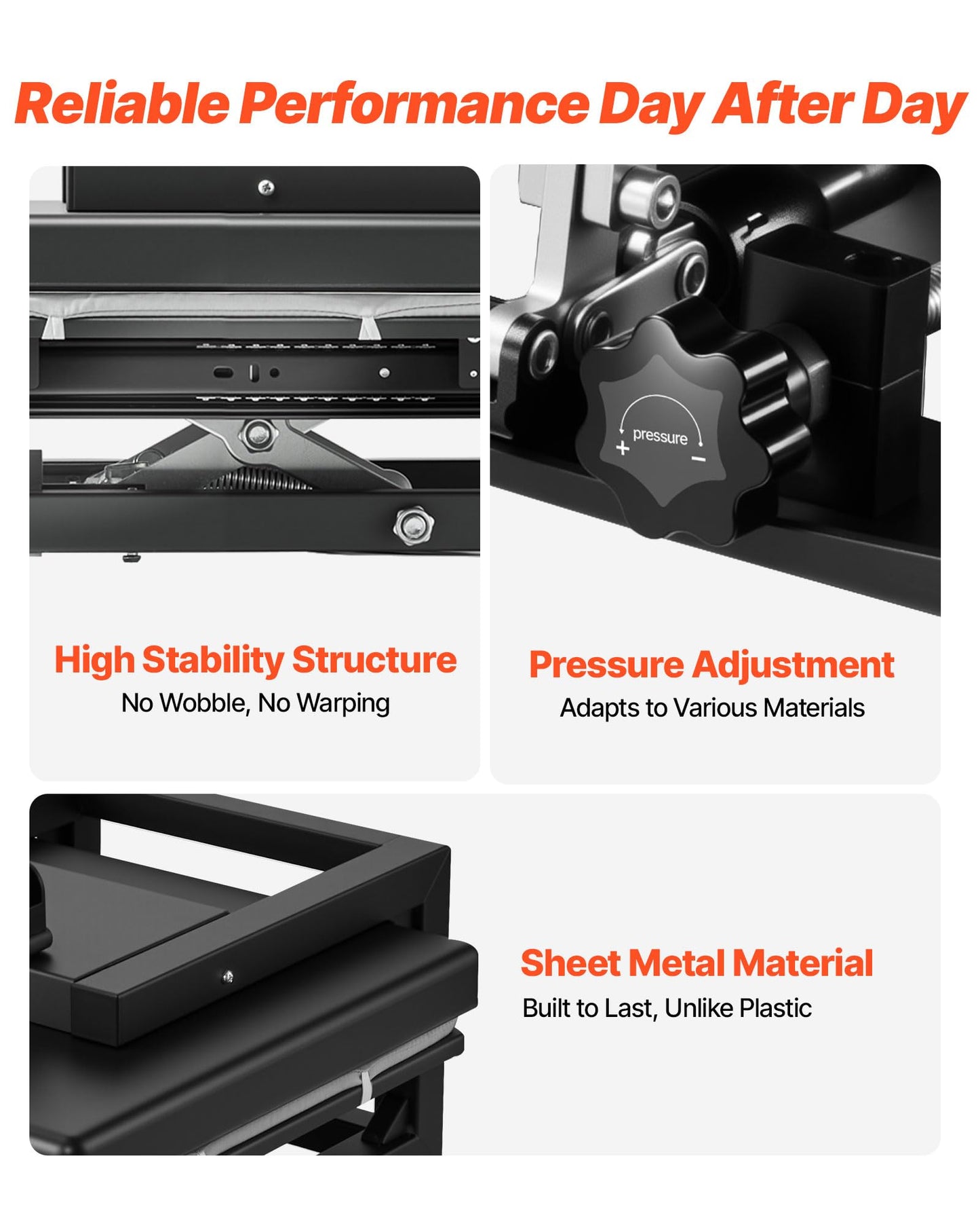 VEVOR 2 in 1 Heat Press Machine for T Shirts and Hats, 15x15 Inch Professional Swing Away Digital Tshirt Press Machine for Sublimation, Vinyl, Heat Transfer Projects.