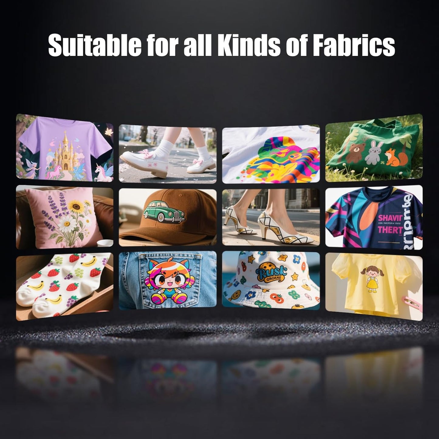 EXPLUX A1 DTF Printer,with XP600 Dual Printheads, Twice The Print Speed, Maximum 24-inch(A1Size) Print Width with 7-inch LED Touchscreen + Auto Timed Cleaning, Gift Ink 2 Year.