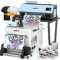 EXPLUX A4 DTF Printer with XP600 Anti-Clogging Printhead, 200% High-Speed Printing, Built-in White Stirring System for DIY T-Shirts & All Textiles, 2-Year Ink Included (A4, Printer+Oven).