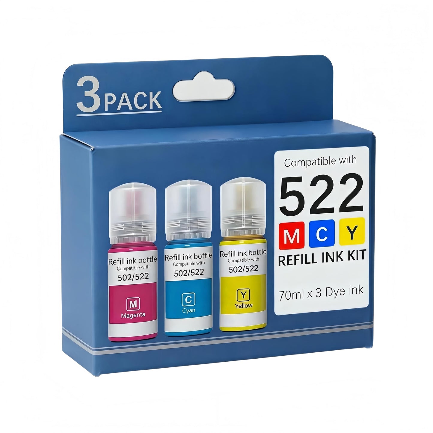 Pigment Ink Refill Ink Bottles Compatible with epson 542 Ink Refill Bottles Work for EcoTank Pro ET-5150 ET-5170 ET-5180 ET-5800 ET-5850 ET-5880 ET-16600 ET-16650 (BK,C,M,Y,4 Bottles)