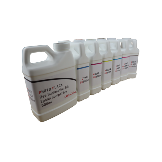 7 500ml bottles Dye Sublimation Ink for Epson Stylus Pro 7600 9600 Printers