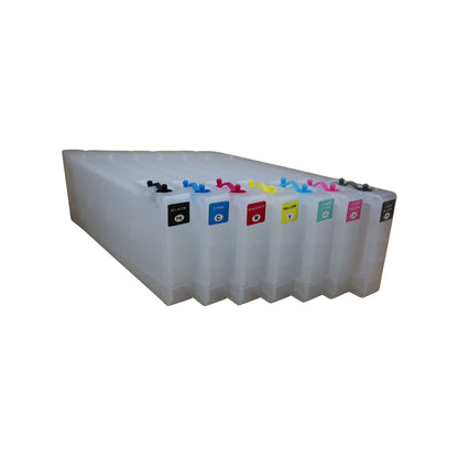 7 Refillable Ink Cartridges for Epson Stylus Pro 7600 9600 printers