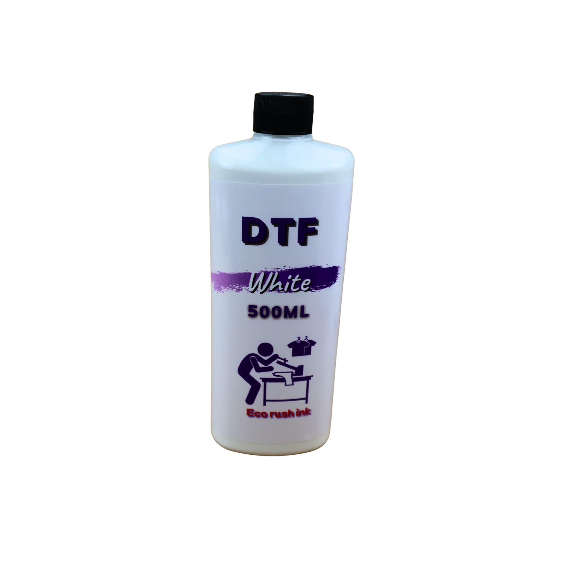 White 500ml bottles DTF Direct to Film Ink White, Black, Cyan, Magenta, Yellow