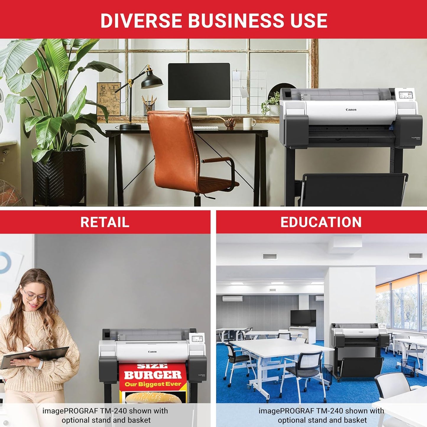 Canon imagePROGRAF TM-240 24" Large Format Printer.