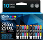 E-Z Ink Compatible Ink Cartridge Replacement for Canon PGI-250XL PGI 250 XL CLI-251XL CLI 251 XL to use with PIXMA MX922 MG5520 (2 Large Black, 2 Cyan, 2 Magenta, 2 Yellow, 2 Small Black) 10 Pack.