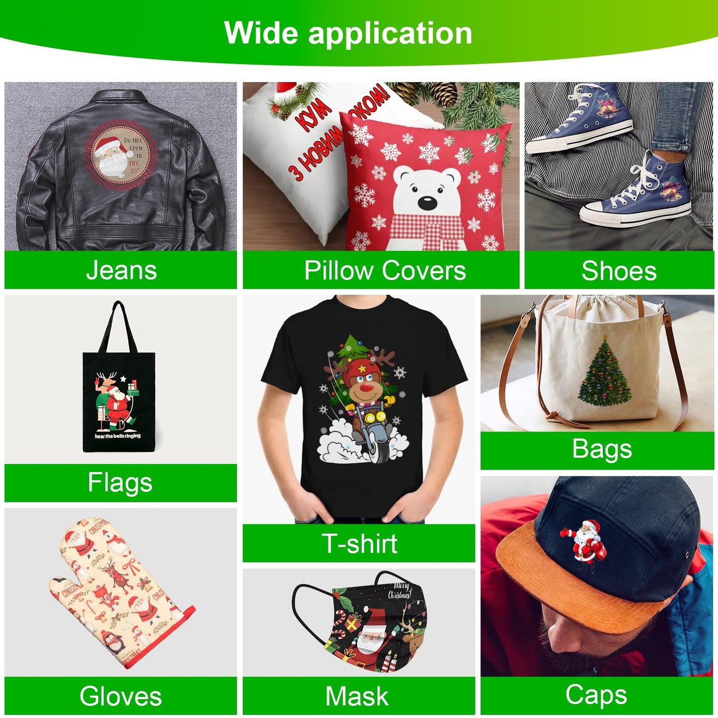 CenDale DTF Powder Kit, Includes Fine Medium, White Black Digital DTF Transfer Powder for Sublimation, Compatible with DTF and DTG Printers, DTF PreTreat Powder for All Fabric Jeans Cotton T-Shirt.