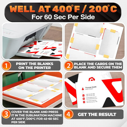 100 Pcs Metal Sublimation Blanks – Double-Sided Sublimation Business Card Blanks for Printing of Logos, Nameplates, and Custom Gifts – Smooth Finish Ultra-Thin Aluminum Alloy Cards in Pearl Color.