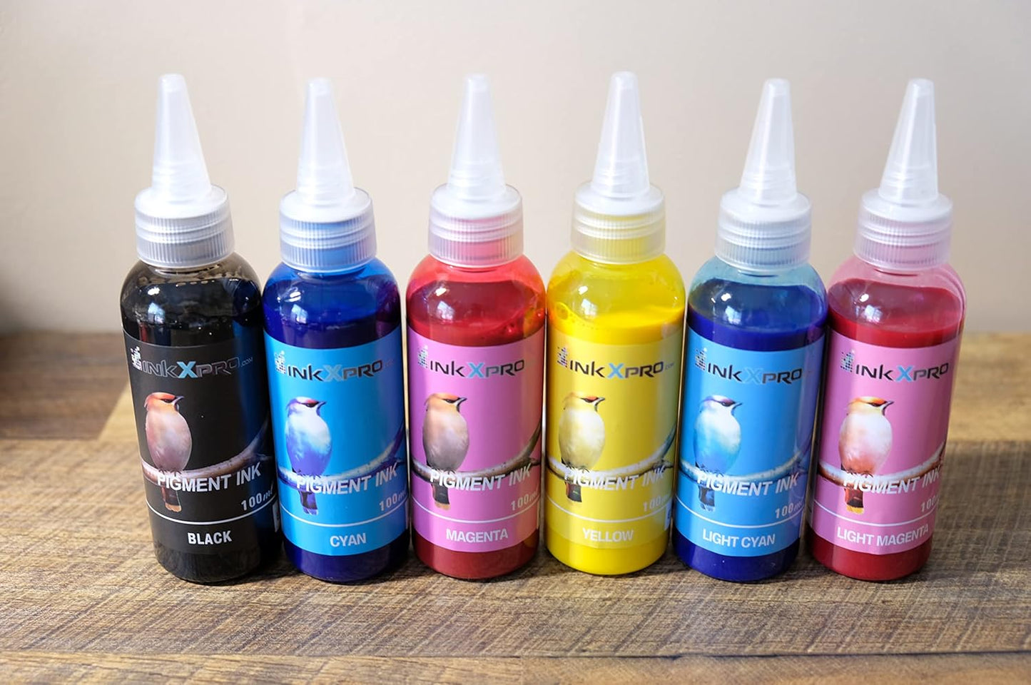 INKXPRO Brand 6X100ml True Color Heat Transfer Pigment Ink Refills for Artisan XP All-in-one Printer.