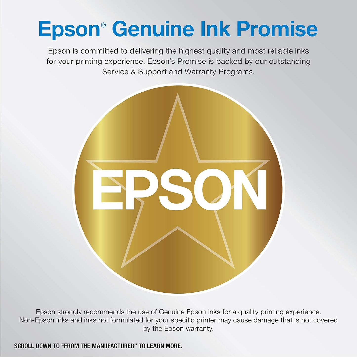 Epson EcoTank Photo ET-8550 Wireless Wide-format Color All-in-One Supertank Printer with Scanner Copier, Ethernet and 4.3-inch Colorfull Touchscreen.