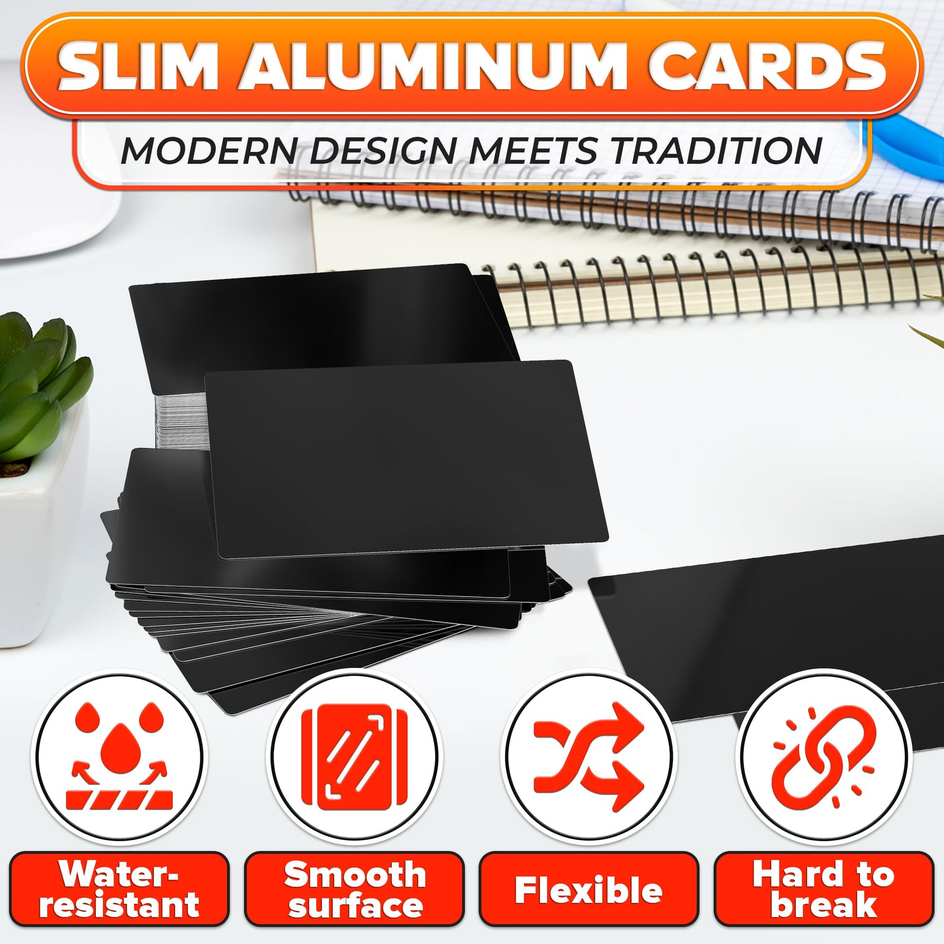 100 Pcs Metal Sublimation Blanks – Double-Sided Sublimation Business Card Blanks for Printing of Logos, Nameplates, and Custom Gifts – Smooth Finish Ultra-Thin Aluminum Alloy Cards in Pearl Color.