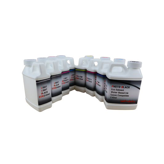 8 240ml bottles Eco Solvent Water Based Ink for Epson Stylus Pro 7880 9880 printers