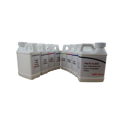 8 240ml bottles Dye Sublimation Ink for Epson Stylus Pro 7880 9880 Printers