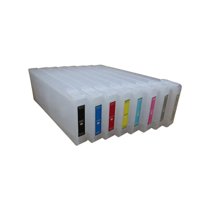 8 Refillable Ink Cartridges for Epson Stylus Pro 7800 9800 Printer