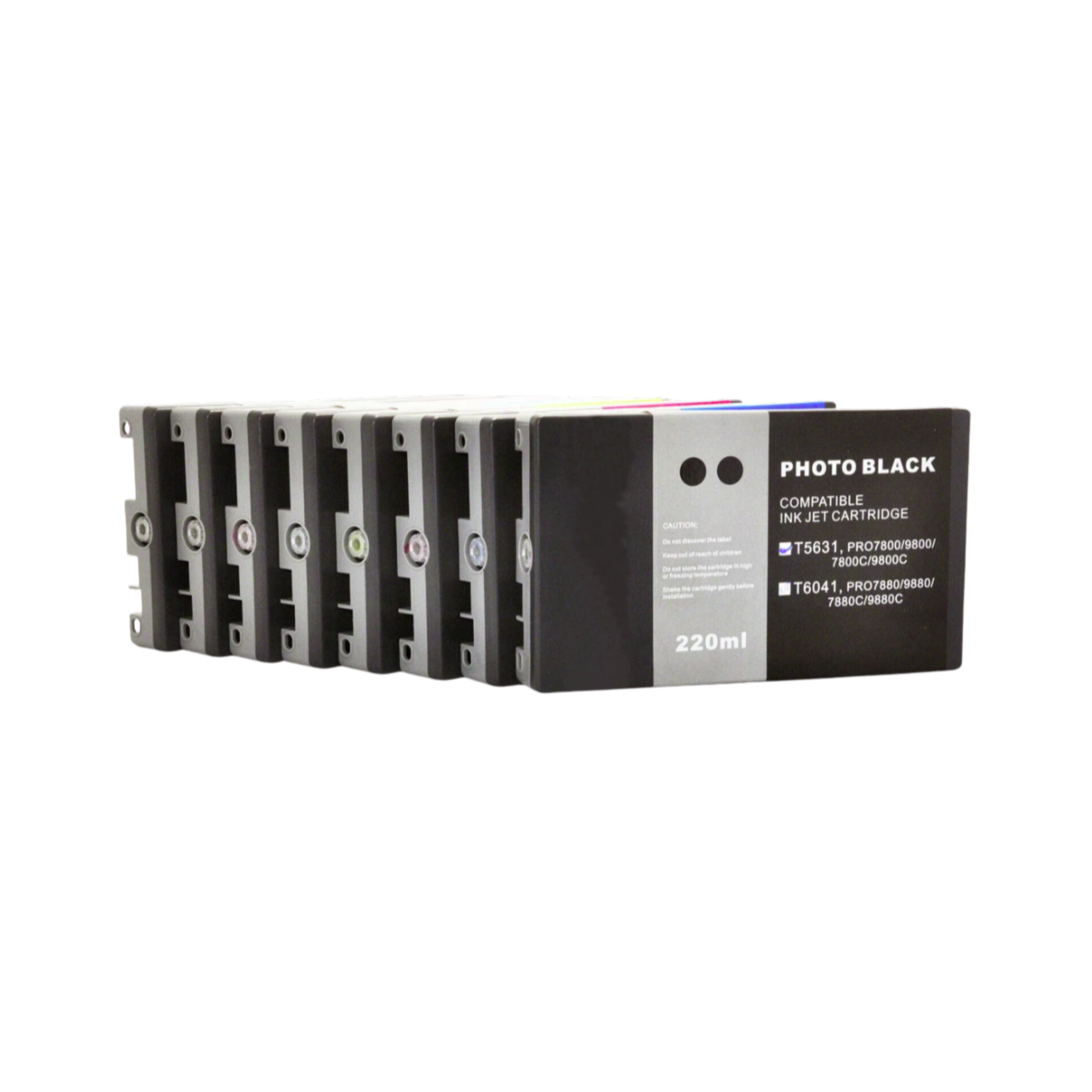 8- T603 remanufactured Pigment Ink Cartridges for Epson Stylus Pro 7800 9800 Printer