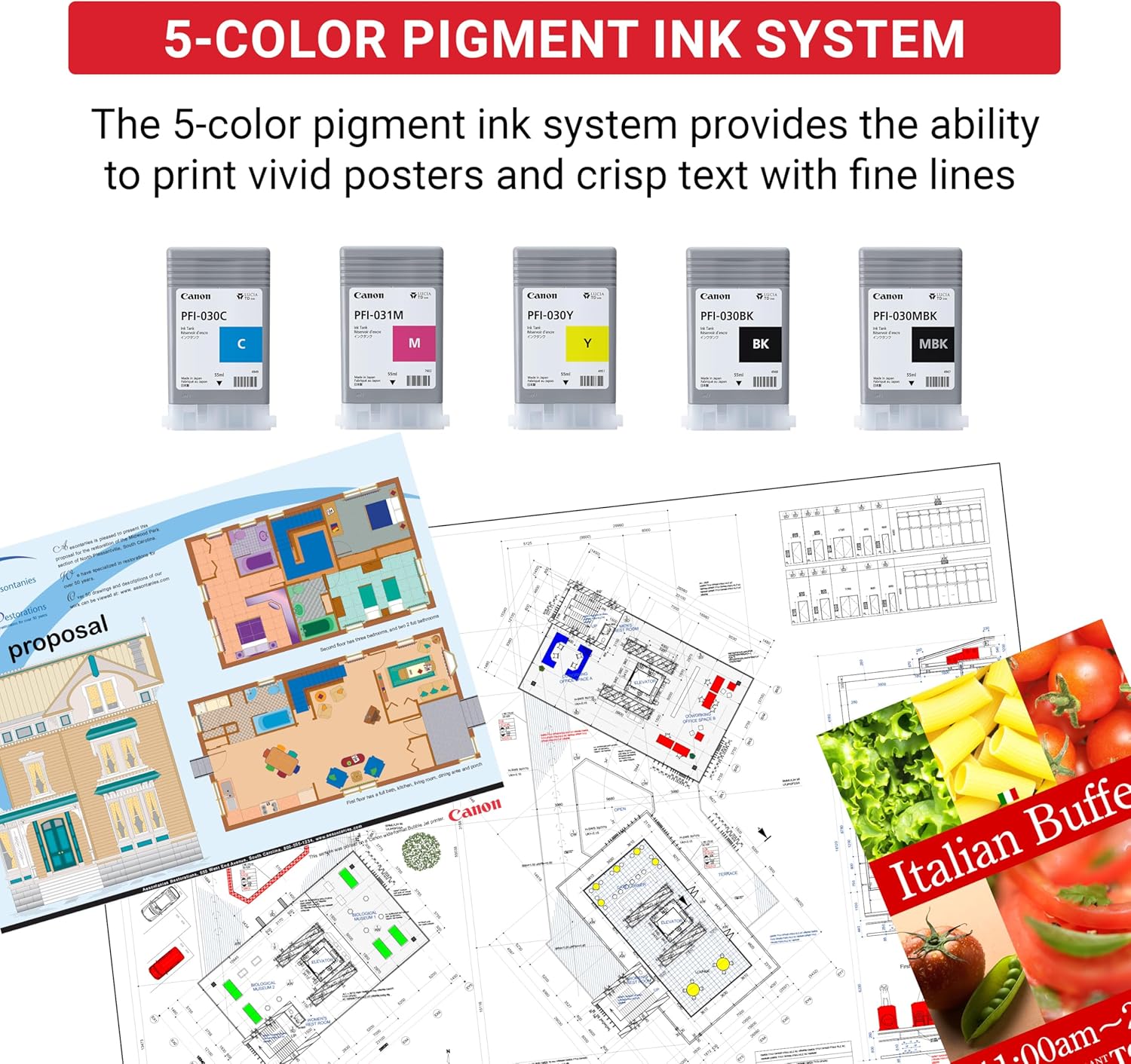 Canon imagePROGRAF TM-240 24" Large Format Printer.