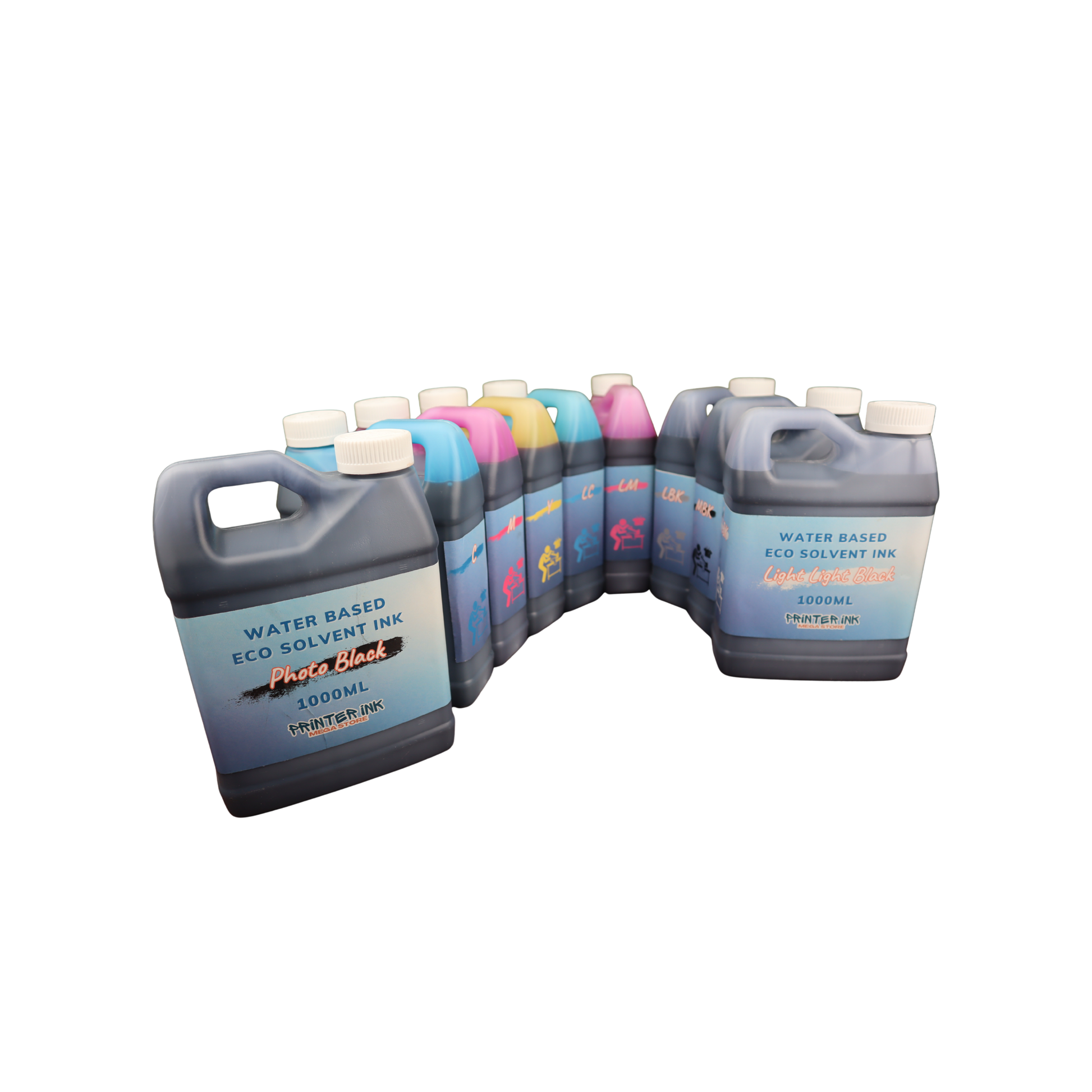 9 1000ml bottles Eco Solvent Water Based Ink for Epson Stylus Pro 7890 9890 printers