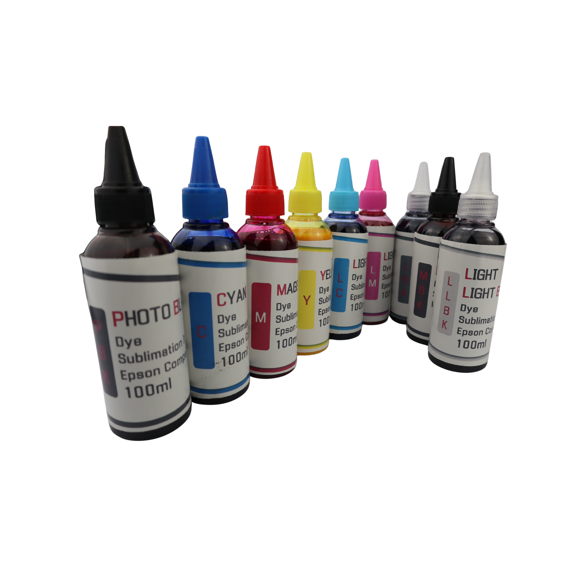9- 100ml bottles Dye Sublimation Ink for Epson SureColor P800 printer
