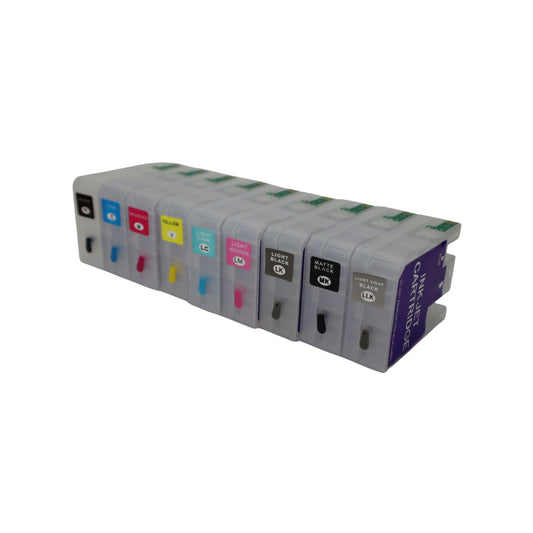 9 Refillable Ink Cartridges for Epson Stylus Pro 3880 Printer